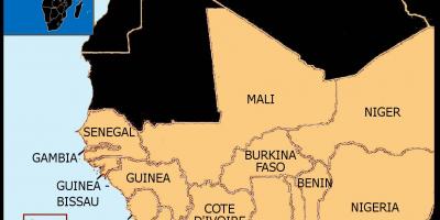 Harta Senegal harta africa de vest